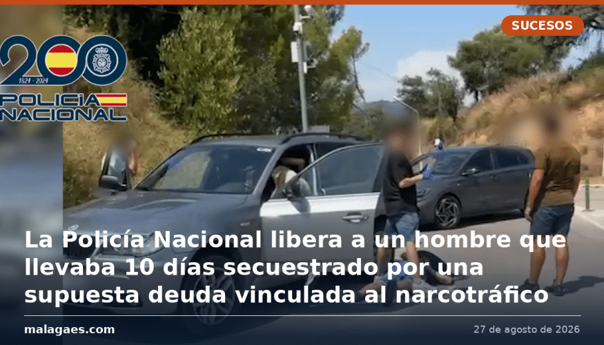 La Policía Nacional libera a un hombre que llevaba 10 días secuestrado por una supuesta deuda vinculada al narcotráfico