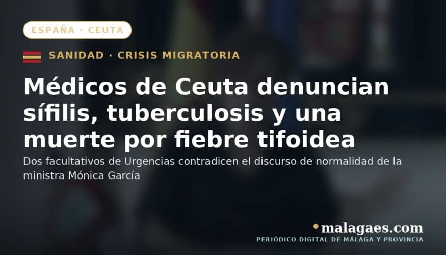 Médicos de Urgencias de Ceuta denuncian pacientes con sífilis, tuberculosis y una muerte con síntomas de fiebre tifoidea