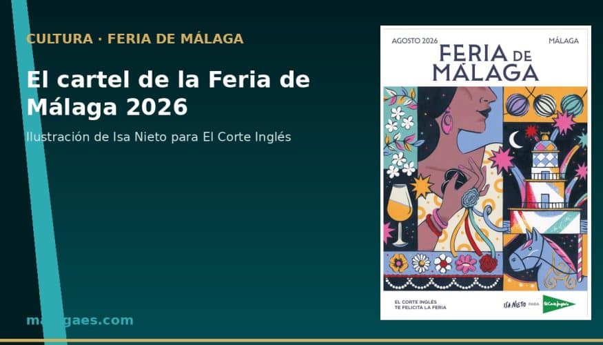 El Corte Inglés elige a la ilustradora Isa Nieto para representar el día y la noche de la Feria de Málaga