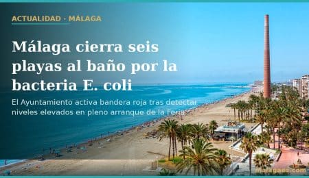 El Ayuntamiento establece bandera roja y cierra al baño las playas del Campo de Golf-San Julián, Guadalmar, La Misericordia, Sacaba, San Andrés y El Palo