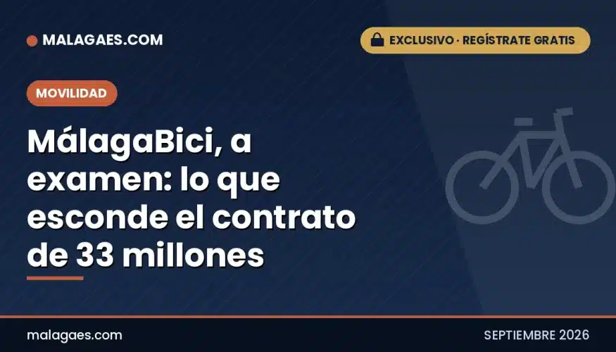 MálagaBici, a examen: lo que esconde el contrato de 33 millones