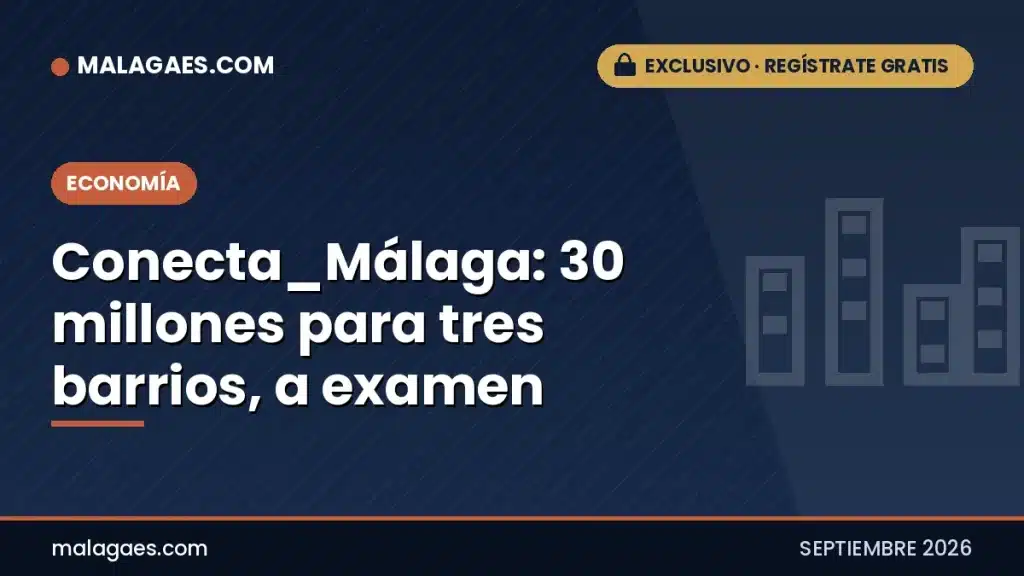 Conecta_Málaga: 30 millones para tres barrios y un reto, que el dinero europeo se note en el empleo