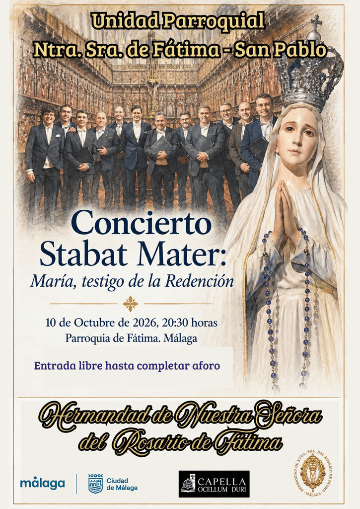 La Parroquia de Fátima acoge el concierto «Stabat Mater: María, testigo de la Redención»