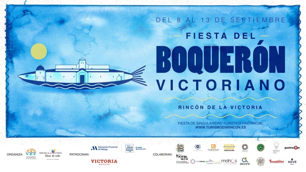 La Fiesta del Boquerón Victoriano, se celebra del 8 al 13 de septiembre, con showcookings de cocineros de referencia, tres días de Feria Sabor a Málaga, degustaciones gratuitas y actividades de cultura marinera.