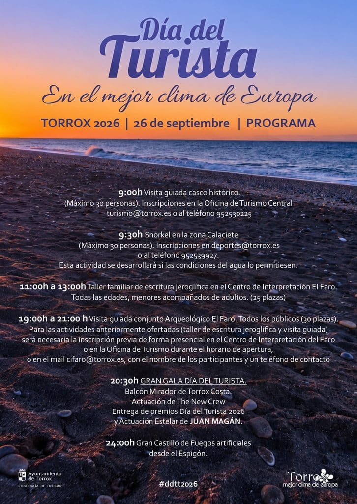 Torrox celebra el Día del Turista con una jornada cultural y la gran actuación estelar de Juan Magán