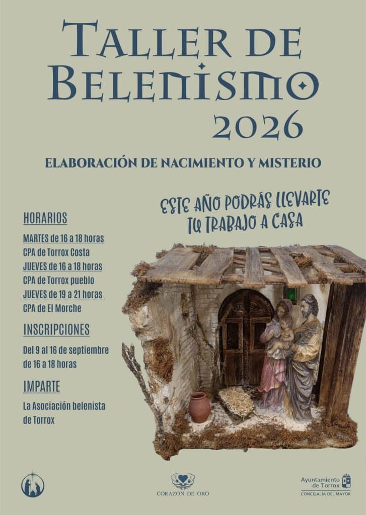 El Ayuntamiento de Torrox presenta una nueva edición del Taller de Belenismo