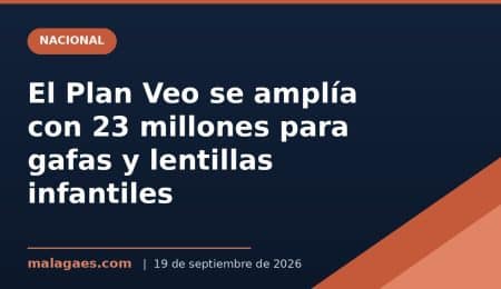 El Gobierno amplía el Plan Veo con 23 millones para gafas y lentillas de menores de 16 años