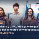 El Ayuntamiento y CIFAL Málaga entregan los premios del concurso de videopodcast #ConectaSinViolencia