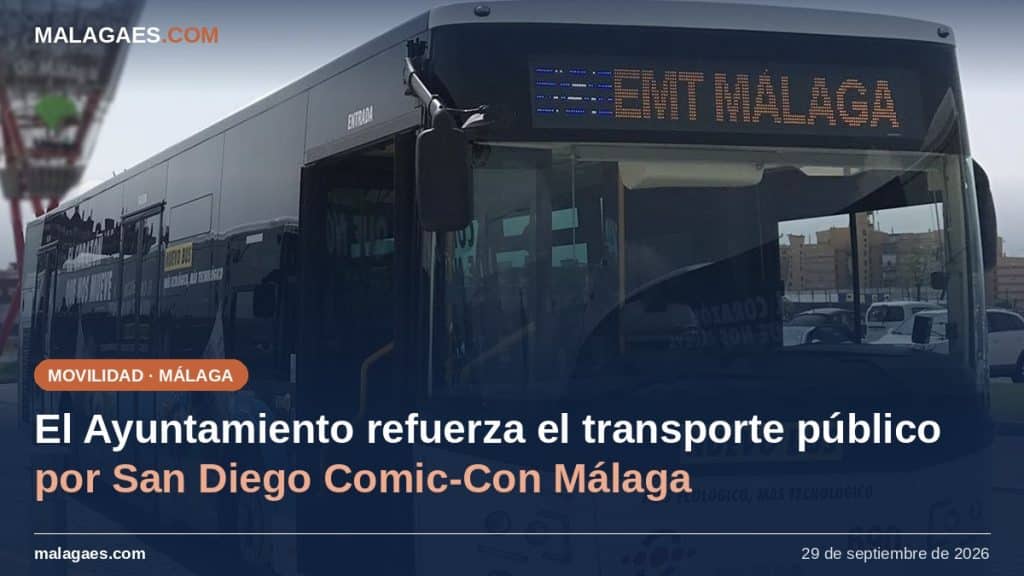 El Ayuntamiento de Málaga refuerza el transporte público con motivo de la celebración de San Diego Comic-Con Málaga