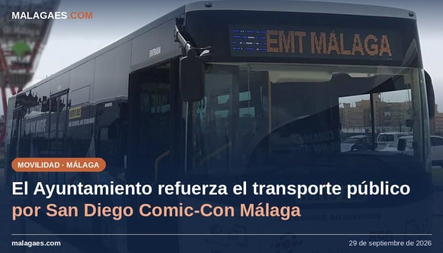 El Ayuntamiento refuerza el transporte público con motivo de la celebración de San Diego Comic-Con Málaga