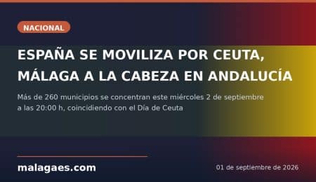 Más de 260 municipios, con Málaga a la cabeza en Andalucía, se movilizan hoy miércoles en apoyo a Ceuta y frente a la gestión del Gobierno