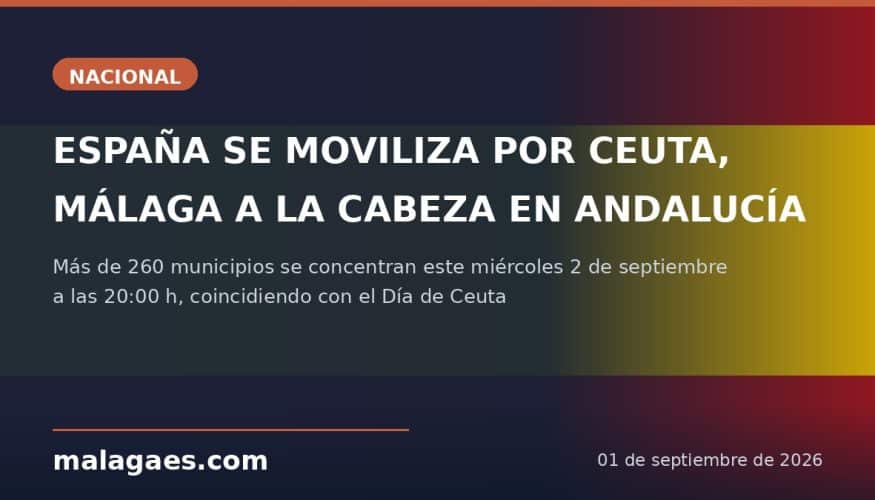 Más de 260 municipios, con Málaga a la cabeza en Andalucía, se movilizan hoy miércoles en apoyo a Ceuta y frente a la gestión del Gobierno