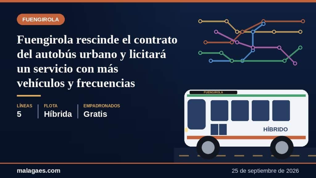 Fuengirola rescinde el contrato del autobús urbano y licitará un servicio con más vehículos y frecuencias