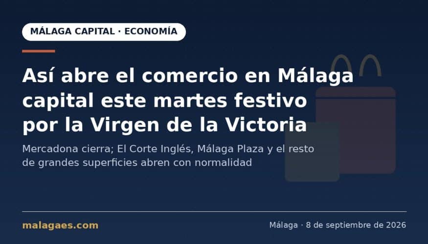 Horario de comercios en Málaga capital este martes festivo de la Victoria