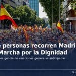 La segunda ‘Marcha por la Dignidad’ recorre el centro de Madrid en apoyo a Ceuta y para exigir elecciones ya