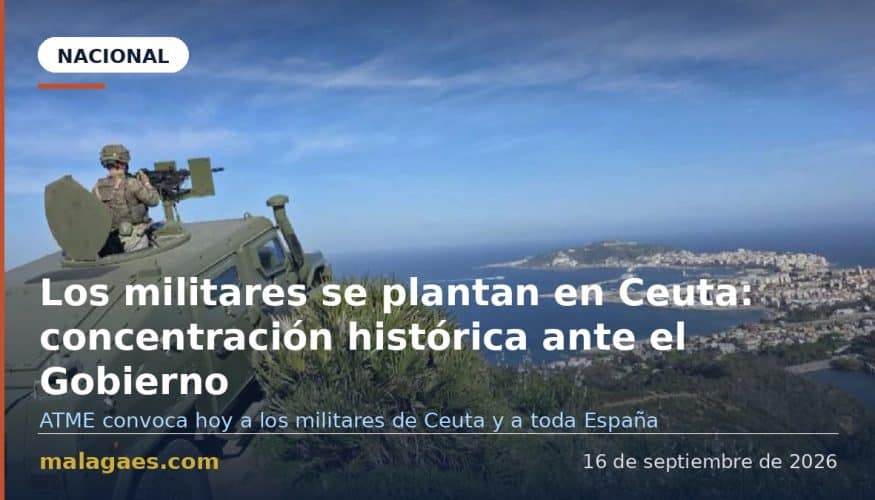 Los militares se plantan en Ceuta: concentración histórica ante el Gobierno