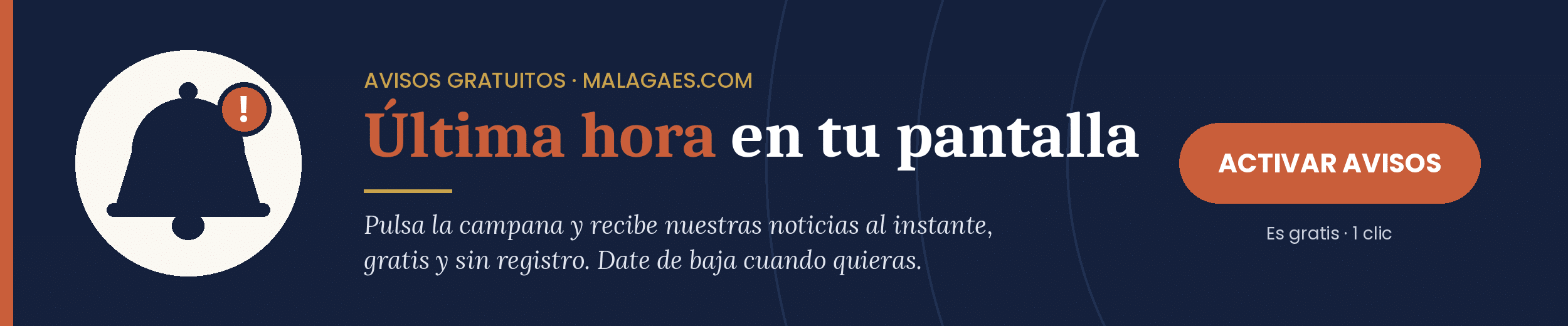 Activa los avisos de última hora de malagaes.com