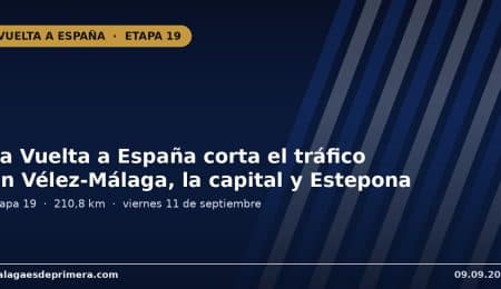 La provincia de Málaga afrontará este viernes 11 de septiembre una jornada de movilidad complicada por el paso de la 19ª etapa de La Vuelta a España 2026