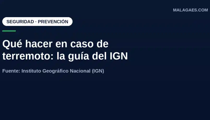 Qué hacer en caso de terremoto