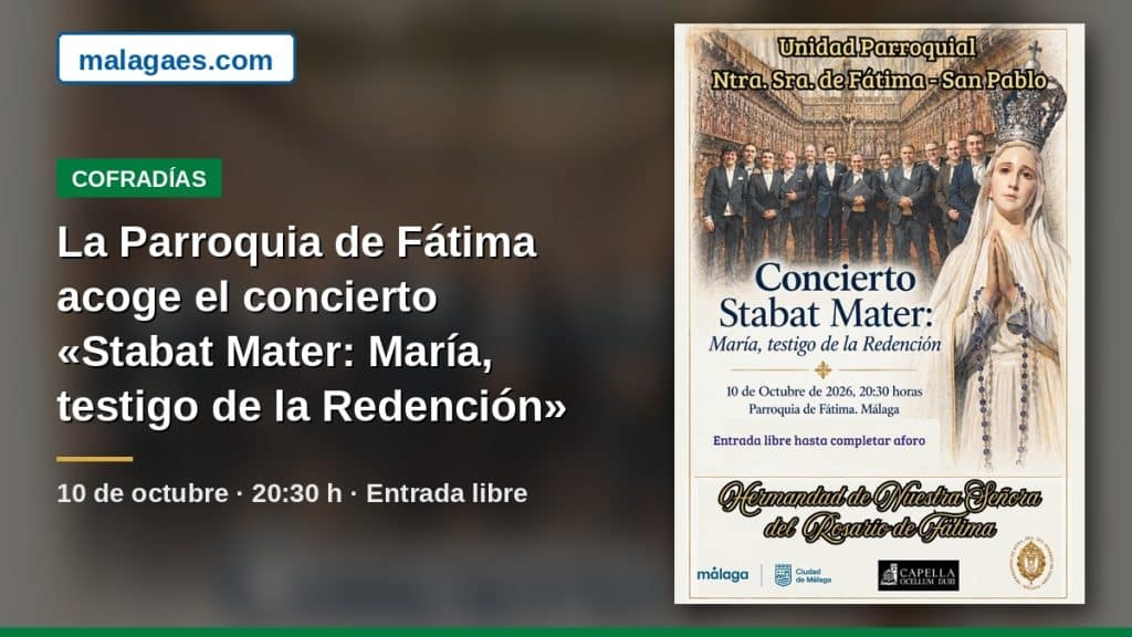La Parroquia de Fátima acoge el concierto «Stabat Mater: María, testigo de la Redención»