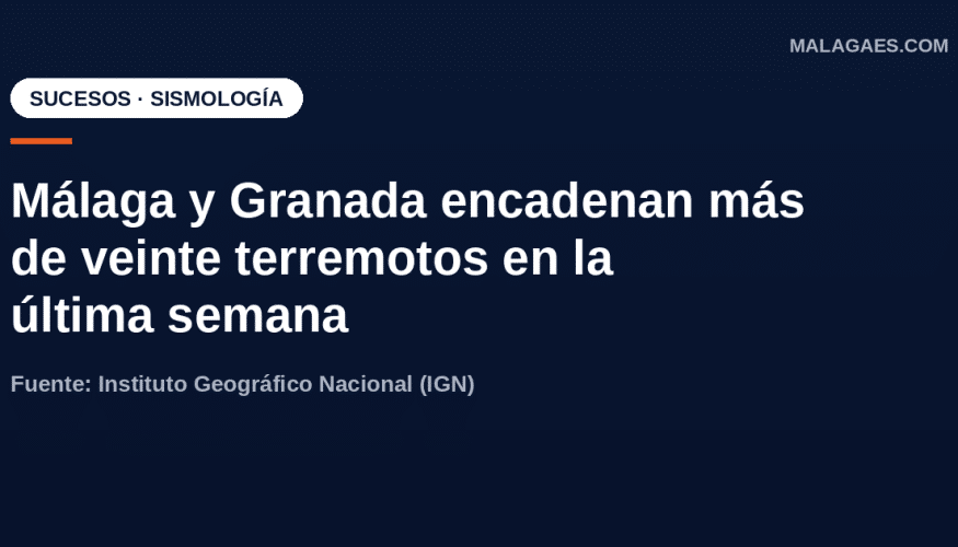 Los terremotos en Málaga y Granada no han cesado esta última semana.