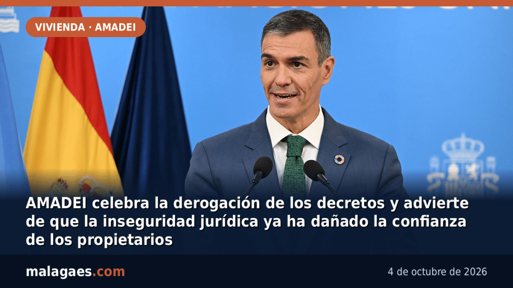 AMADEI celebra la derogación de los decretos y advierte de que la inseguridad jurídica ya ha dañado la confianza de los propietarios