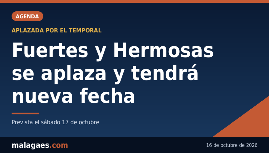Aplazada por el temporal la XI edición de Fuertes y Hermosas en la plaza de la Constitución