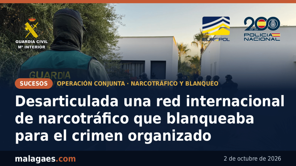 Desarticulada una organización de narcotráfico internacional que operaba como red de blanqueo al servicio del crimen organizado
