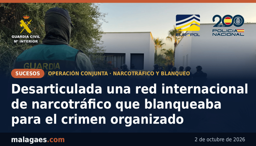 Desarticulada una organización de narcotráfico internacional que operaba como red de blanqueo al servicio del crimen organizado