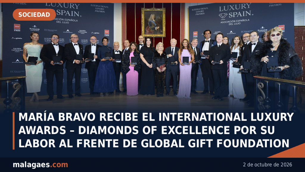 MARÍA BRAVO RECIBE EL INTERNATIONAL LUXURY AWARDS – DIAMONDS OF EXCELLENCE POR SU LABOR AL FRENTE DE GLOBAL GIFT FOUNDATION