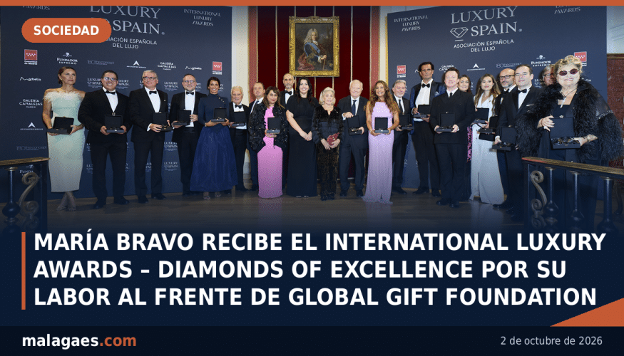 MARÍA BRAVO RECIBE EL INTERNATIONAL LUXURY AWARDS – DIAMONDS OF EXCELLENCE POR SU LABOR AL FRENTE DE GLOBAL GIFT FOUNDATION