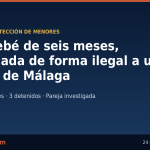 Una bebé de seis meses, entregada de forma ilegal a una pareja de Málaga: tres detenidos y una denuncia falsa de secuestro