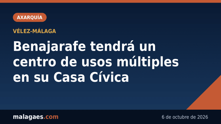 Benajarafe tendrá un centro de usos múltiples tras la reforma y ampliación de su Casa Cívica