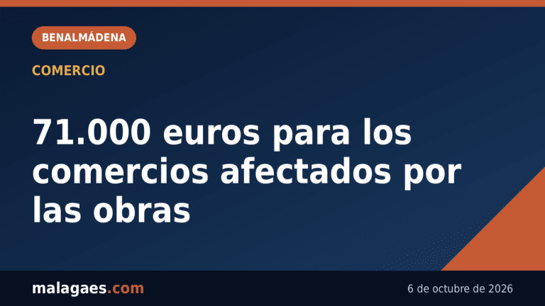 Benalmádena reparte 71.000 euros entre los comercios afectados por las obras del Pueblo
