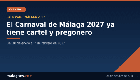 El Carnaval de Málaga 2027 ya tiene cartel y pregonero: el Cervantes «abierto en canal» de Curri y la voz de Félix Godoy