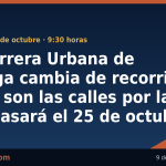 La Carrera Urbana de Málaga cambia de recorrido: estas son las calles por las que pasará el 25 de octubre
