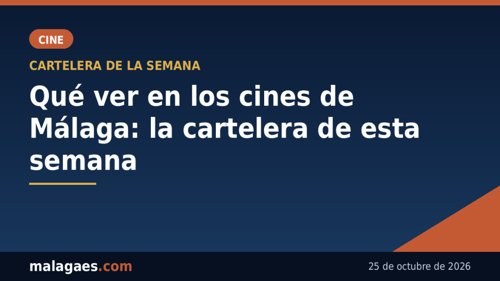 Cartelera de cine en Málaga: estrenos y películas para ver del 23 al 29 de octubre