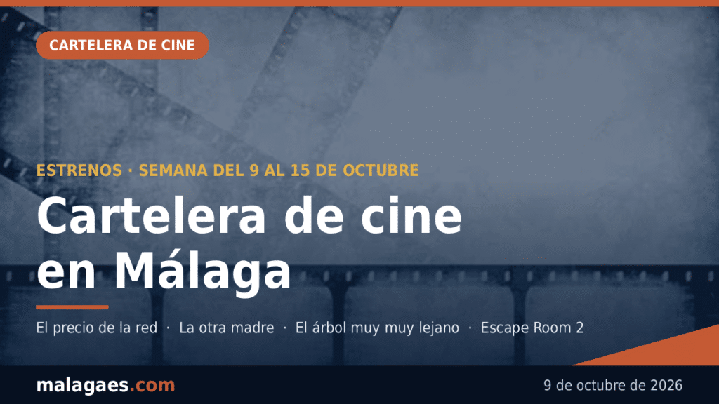 Cartelera de cine en Málaga: los estrenos de la semana del 9 de octubre
