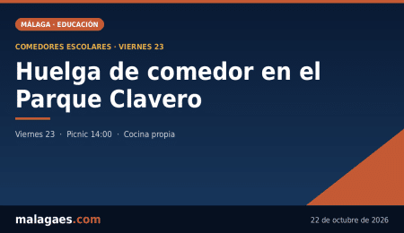 Las familias del CEIP Parque Clavero convocan una huelga de comedor este viernes por la calidad y la cantidad de los menús