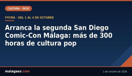 Arranca la segunda San Diego Comic-Con Málaga: cuatro días, más de 300 horas de programación y una criptopostal para coleccionistas