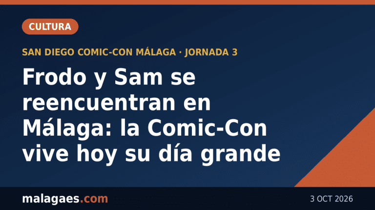 Frodo y Sam se reencuentran en Málaga: la Comic-Con vive hoy su día grande