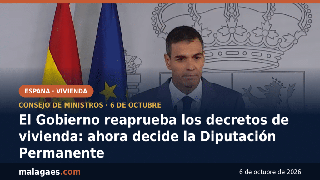 El Gobierno vuelve a aprobar los dos decretos de vivienda y los deja en manos de la Diputación Permanente