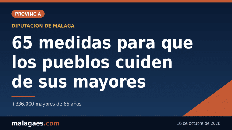 La Diputación de Málaga crea una red de municipios comprometidos con sus mayores con una guía de 65 medidas