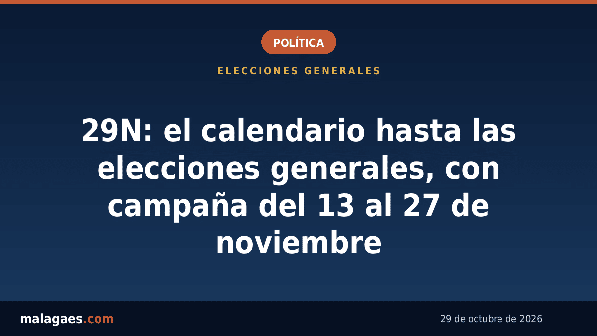 Calendario electoral crucial en noviembre