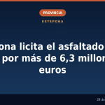 Estepona licita el asfaltado de 74 calles por más de 6,3 millones de euros