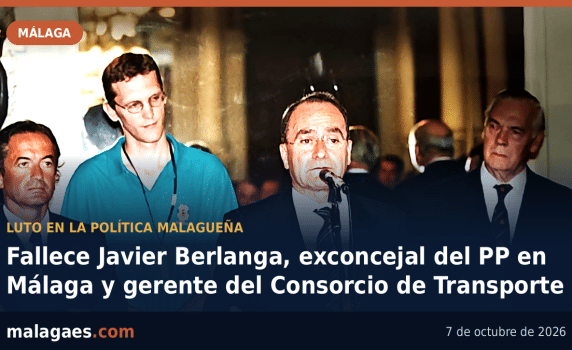 Fallece Javier Berlanga, exconcejal del PP en Málaga y gerente del Consorcio de Transporte