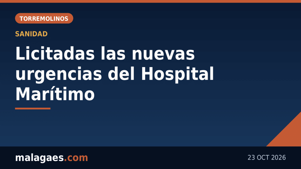 Sale a licitación por casi 3 millones la obra de las nuevas urgencias de Atención Primaria en el Hospital Marítimo de Torremolinos