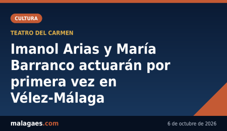 Imanol Arias y María Barranco actuarán por primera vez en Vélez-Málaga con «Mejor no decirlo» Imanol Arias y María Barranco actuarán por primera vez en Vélez-Málaga - Malagaes.com