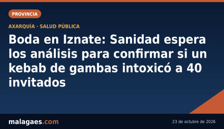 Boda en Iznate: Sanidad espera los análisis para confirmar si un kebab de gambas intoxicó a 40 invitados