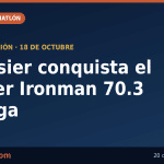 El francés Felix Forissier gana bajo la lluvia el primer Ironman 70.3 de Málaga